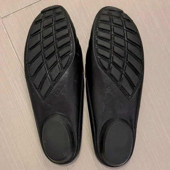 Salvatore Ferragamo Black Leather Mules - Picture 3 of 3